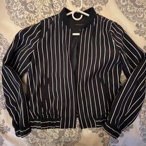 Striped Banana Republic Bomber Jacket